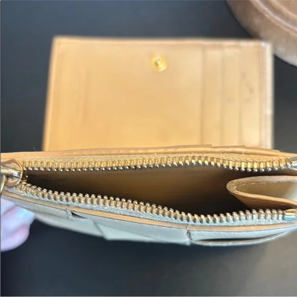 Bottega Veneta Tan Leather Wallet